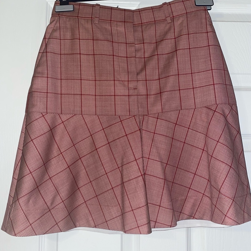 FEB SALE Calvin Klein205W39NYC highwaist MINI PLAID SKIRT wear w/tights or boots